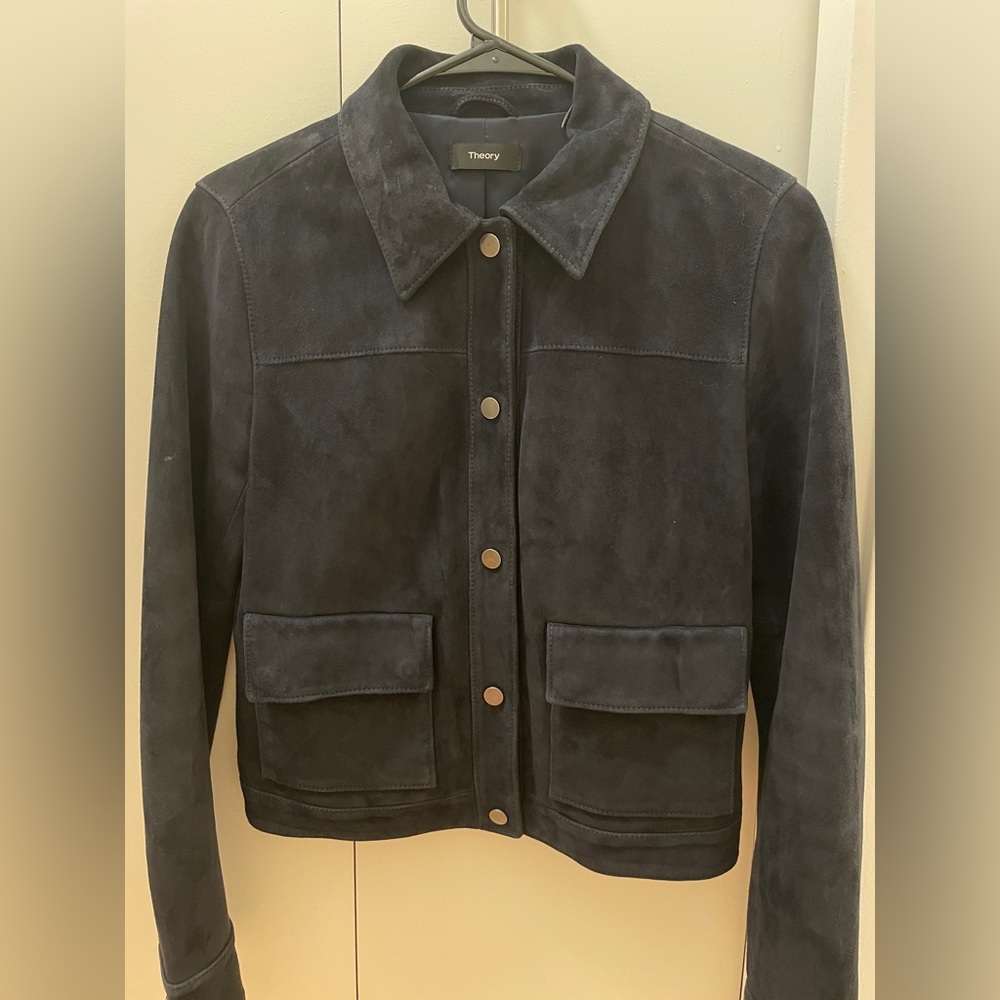 Theory 100% real suede jacket